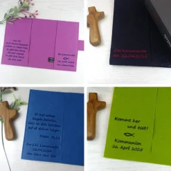 Gotteslobhülle, Bibelhülle aus Filz, anthrazit, mit Namen, tolle Geschenkidee zur Kommunion, Konfirmation oder Firmung