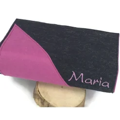 Gotteslobhülle, Bibelhülle aus Filz, anthrazit, mit Namen, tolle Geschenkidee zur Kommunion, Konfirmation oder Firmung