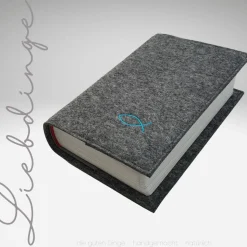 Gotteslobhülle Filz ICHTYS FISCH Einband Gesangbuch *personalisierbar  KL227