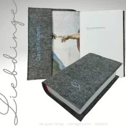 Gotteslobhülle Filz ICHTYS FISCH Einband Gesangbuch *personalisierbar  KL229