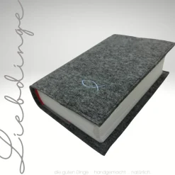 Gotteslobhülle Filz ICHTYS FISCH Einband Gesangbuch *personalisierbar  KL229