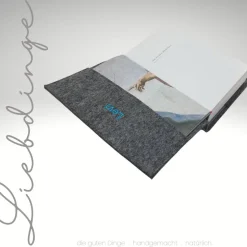 Gotteslobhülle Filz ICHTYS FISCH NAME Einband Gesangbuch personalisiert  KL230