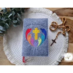 Gotteslobhülle Filz Kommunion 2025 kommt her und esst! personalisierbar Einband Handgemachte Filzhülle Boot