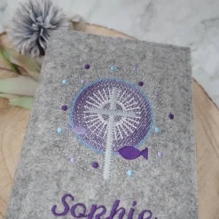 Gotteslobhülle Filz Kommunion Firmung Wollfilz Filzeinband Geschenk Gotteslob Hülle Filzhülle