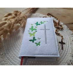 Gotteslobhülle Filz Kommunion 2025 kommt her und esst! personalisierbarer Einband Erstkommunion