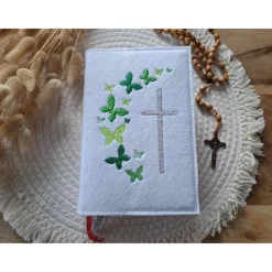 Gotteslobhülle Filz Kommunion 2025 kommt her und esst! personalisierbarer Einband Erstkommunion