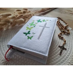 Gotteslobhülle Filz Kommunion 2025 kommt her und esst! personalisierbarer Einband Erstkommunion