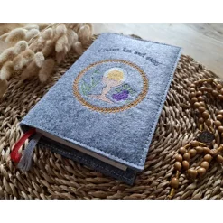 Gotteslobhülle Filz Kommunion 2025 kommt her und esst! personalisierbarer Einband Erstkommunion