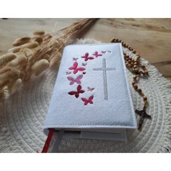 Gotteslobhülle Filz Kommunion 2025 kommt her und esst! personalisierbarer Einband Erstkommunion