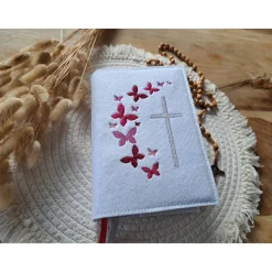 Gotteslobhülle Filz Kommunion 2025 kommt her und esst! personalisierbarer Einband Erstkommunion