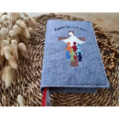 Gotteslobhülle Filz Kommunion 2025 kommt her und esst! personalisierbar Einband Handgemachte Filzhülle Boot