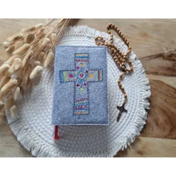 Gotteslobhülle Filz Kommunion 2025 kommt her und esst! personalisierbarer Einband Erstkommunion