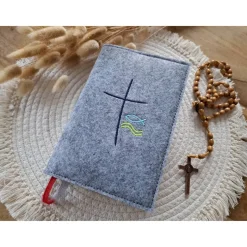 Gotteslobhülle Filz Kommunion 2025 kommt her und esst! personalisierbarer Einband Erstkommunion