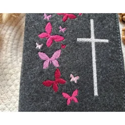 Gotteslobhülle Filz Kommunion 2025 kommt her und esst! personalisierbarer Einband Erstkommunion