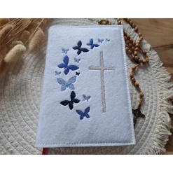 Gotteslobhülle Filz Kommunion 2025 kommt her und esst! personalisierbarer Einband Erstkommunion