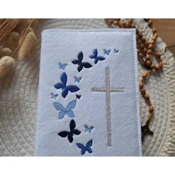 Gotteslobhülle Filz Kommunion 2025 kommt her und esst! personalisierbarer Einband Erstkommunion