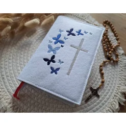 Gotteslobhülle Filz Kommunion 2025 kommt her und esst! personalisierbarer Einband Erstkommunion