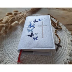 Gotteslobhülle Filz Kommunion 2025 kommt her und esst! personalisierbarer Einband Erstkommunion