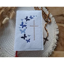 Gotteslobhülle Filz Kommunion 2025 kommt her und esst! personalisierbarer Einband Erstkommunion