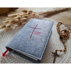 Gotteslobhülle Filz Kommunion 2025 kommt her und esst! personalisierbarer Einband Erstkommunion