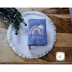 Gotteslobhülle Filz  Kommunion 2025 personalisierbar Jesus mit Kindern 