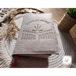 Gotteslobhülle Filz  Kommunion 2025 personalisierbar Jesus mit Kindern 