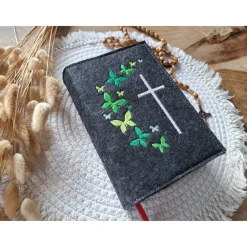 Gotteslobhülle Filz Kommunion 2025 kommt her und esst! personalisierbarer Einband Erstkommunion