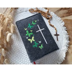 Gotteslobhülle Filz Kommunion 2025 kommt her und esst! personalisierbarer Einband Erstkommunion