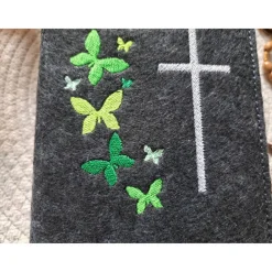 Gotteslobhülle Filz Kommunion 2025 kommt her und esst! personalisierbarer Einband Erstkommunion