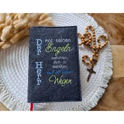 Gotteslobhülle Filz Kommunion 2025 kommt her und esst! personalisierbar Einband Handgemachte Filzhülle