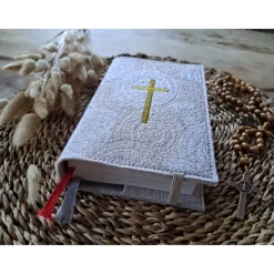 Gotteslobhülle Filz Kommunion 2025 personalisierbar Ornamente 