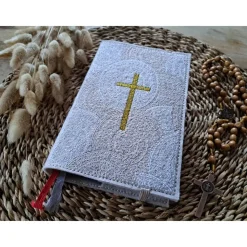 Gotteslobhülle Filz Kommunion 2025 personalisierbar Ornamente 