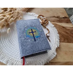 Gotteslobhülle Filz Kommunion 2025 kommt her und esst! personalisierbarer Einband Erstkommunion