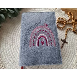 Gotteslobhülle Filz Kommunion 2025 kommt her und esst! personalisierbar Einband Handgemachte Filzhülle Boot