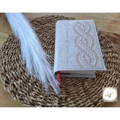 Gotteslobhülle Filz Kommunion 2025 personalisierbar Herz Schmetterlinge 