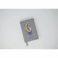 Gotteslobhülle Gotteslobeinband Segelboot Boot Regenbogen