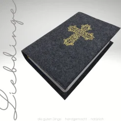 Gotteslobhülle Großdruck Ausgabe Filz ORNAMENT KREUZ  KL70