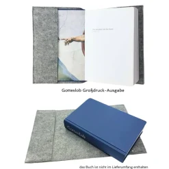 Gotteslobhülle Ichtys Fisch Name personalisiert. Filz vegan