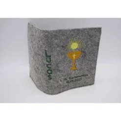 Gotteslobhülle Kelch Gebetbuch Hülle Geschenk Kommunion Firmung Rosenkranz religiös personalisierbar