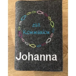 Gotteslobhülle kleine Fische Gebetbuch Hülle Geschenk Kommunion Firmung Konfirmation Geschenkidee Gott Kirche religiös