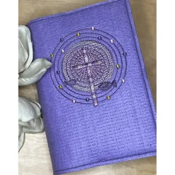 Gotteslobhülle, Kommunion, Firmung, Konfirmation, Kreuz, gestickt, Filz, Geschenk, Mädchen, Junge,  personalisierbar