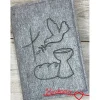 Gotteslobhülle, Kommunion, Firmung, Konfirmation, Kreuz, gestickt, Filz, Geschenk, Mädchen, Junge,  personalisierbar, mi