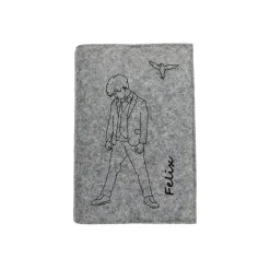 Gotteslobhülle Kommunion Junge Name personalisiert. Filz vegan K111