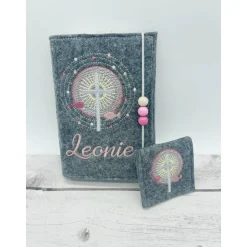 Gotteslobhülle Kreuz Gebetbuch Hülle Geschenk Kommunion Firmung Geschenkidee Gott Kirche religiös personalisiert Name