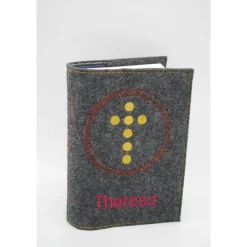 Gotteslobhülle Kreuz im Kreis Gebetbuch Hülle Geschenk Kommunion Firmung Rosenkranz religiös personalisierbar