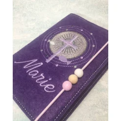 Gotteslobhülle Kreuz mit Schrein Gebetbuch Hülle Geschenk Kommunion Firmung Geschenkidee Gott Kirche personalisiert