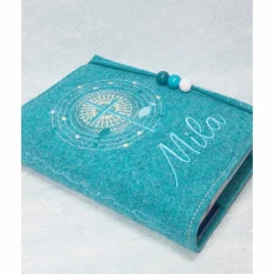 Gotteslobhülle Kreuz mit Schrein Gebetbuch Hülle Geschenk Kommunion Firmung Geschenkidee Gott Kirche personalisiert