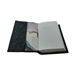 Gotteslobhülle Kreuz offen Name personalisiert. Filz vegan K113