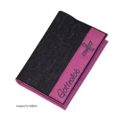 Gotteslobhülle personalisiert aus Filz – Gesangbuchhülle & Bibelhülle als Geschenk zur Konfirmation, Kommunion oder Firmung