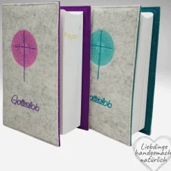 Gotteslobhülle STRAHLENKREUZ Filz. Gesangbuch. Gotteslob  KL224